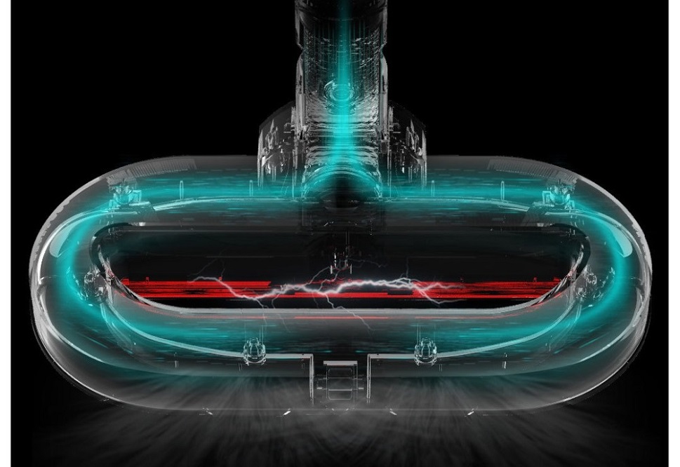 инновационная щетка, имеющая круговой канал для прогона мусора