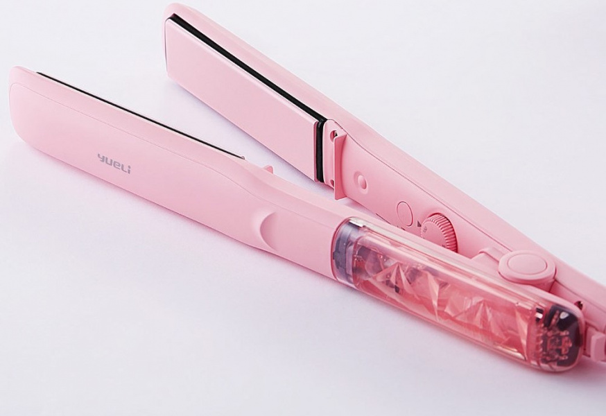 Выпрямитель для волос Xiaomi Yueli Hot Steam Straightener розовый фото 2