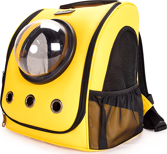 Переноска-рюкзак для животных Xiaomi Small Animal Star Space Capsule Shoulder Bag, желтый фото 1