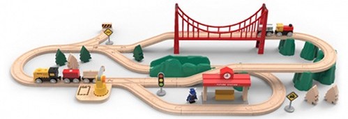 Деревянная железная дорога Xiaomi Bunny MITU Track Building Blocks фото 1
