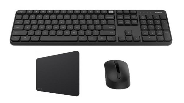Беспроводной комплект Xiaomi Bluetooth Dual Mode Keyboard (клавиатура,мышь,коврик) MWWC01 черный фото 1