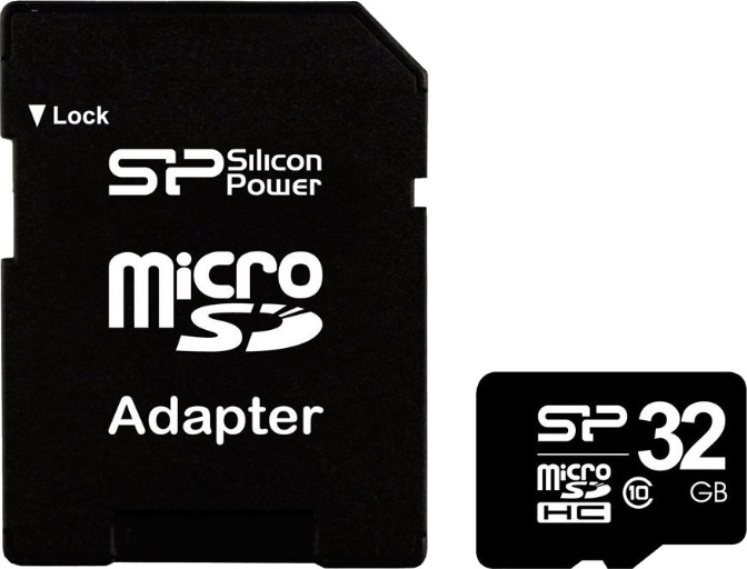 Карта памяти Silicon Power microSDHC 32GB Class 10 (30Mb/s) + ADP фото 1