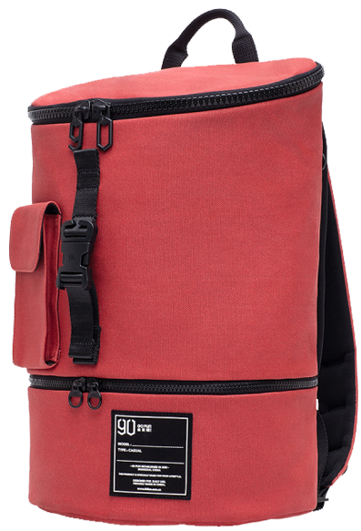 Рюкзак Xiaomi (Mi) 90 Points Chic Leisure Backpack 305*180*405mm (Female) - Red фото 1