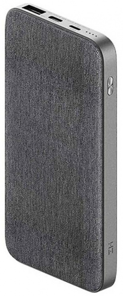 Внешний аккумулятор Xiaomi Mi Power Bank ZMI 10000mAh QB910M Grey Ligtning IN/2-way USB-C  Quick Charge 3.0, Power Delivery 2.0, серый фото 1