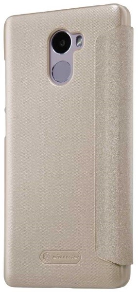 Чехол-книжка для Xiaomi Redmi Note 4/4X на MTK (золотой), Nillkin Sparkle Leather Case  фото 2