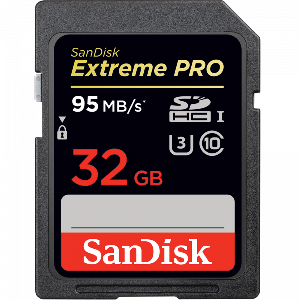 Карта памяти SanDisk Extreme Pro SDHC 32GB Class10 UHS-I V30 (U3) 95MB/s фото 1