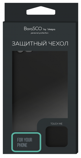 Чехол для смартфона Xiaomi Redmi Note 7 силиконовый (матовый) черный, BoraSCO фото 1