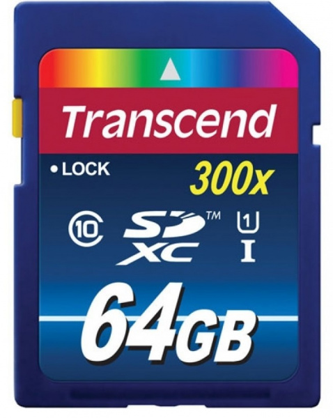 Карта памяти Transcend SDXC Premium 400X Class 10 UHS-I U1 (60/10MB/s) 64GB фото 1