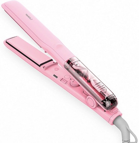 Выпрямитель для волос Xiaomi Yueli Hot Steam Straightener розовый фото 1