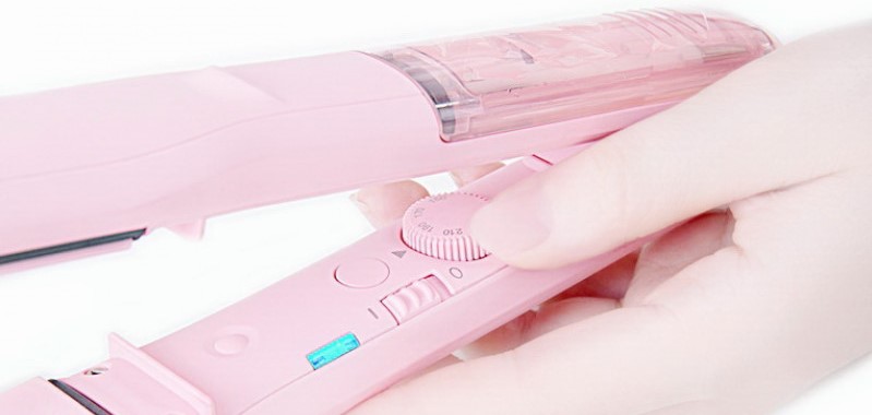 Выпрямитель для волос Xiaomi Yueli Hot Steam Straightener розовый фото 3