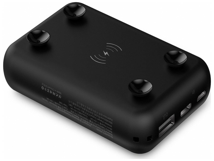 Внешний аккумулятор Devia с поддержкой беспроводной зарядки Kintone Series Mini Wireless Power Bank 10000 mah черный фото 3