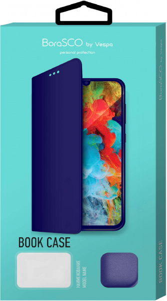 Чехол-книжка для Xiaomi Mi9 Lite, синий, Borasco фото 1