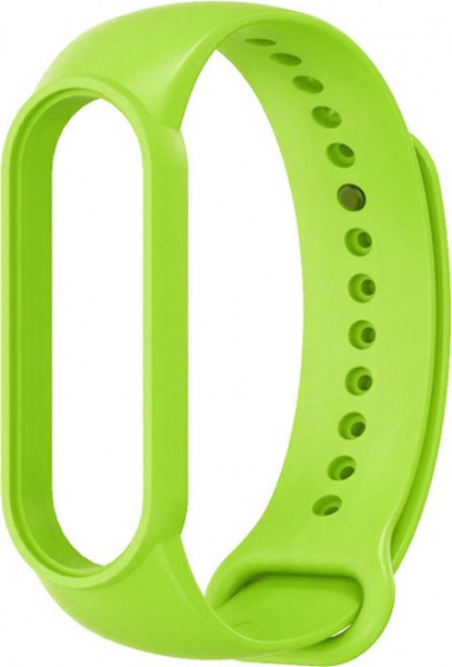 Ремешок силиконовый для Mi Band 5, зеленый фото 1