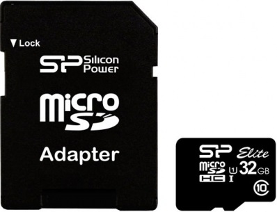 Карта памяти Silicon Power Elite microSDHC 32GB Class 10 UHS-I U1 (40/15 MB/s) + ADP фото 1