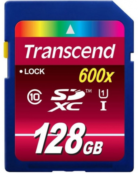 Карта памяти Transcend SDXC 128GB Class 10 UHS-I U1 90MB/s, TS128GSDXC10U1 фото 1