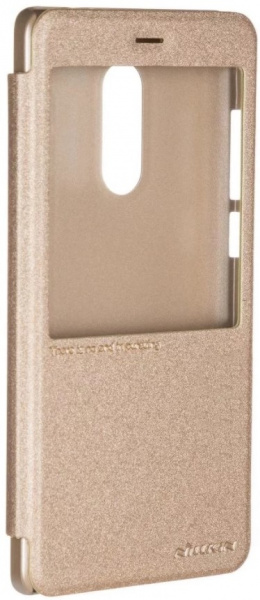 Чехол-книжка для Xiaomi Redmi Note 4/4X на MTK (золотой), Nillkin Sparkle Leather Case  фото 1